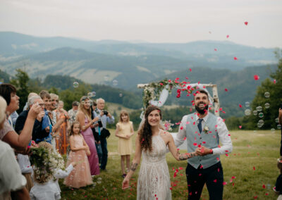 Svatební ulička, svatba na horách
